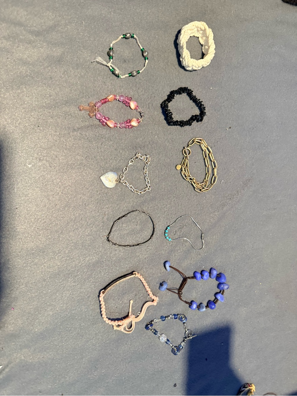 Assorted Women's Beaded and Chain Bracelet Set - Mixed Colors